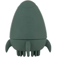 Силиконовая щётка и игрушка для ванны Petite&Mars Splashy Rocket Misty Green (6+ мес.)