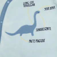 Pijama din velvet Premaman Albastra Dinos