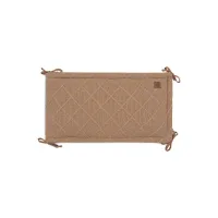 Aparator lateral pentru patut Jollein Check Knit Biscuit, 180x30 cm foto