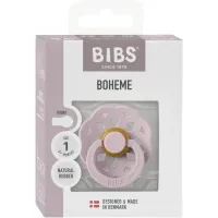Пустышка круглая латексная BIBS Boheme Dusky Lilac (0-6 мес.) - Премиальная упаковка foto