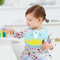 Силиконовый нагрудник Fold & Go Skip Hop Zoo Единорог foto