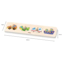 Puzzle din lemn cu buton „Autoturisme"