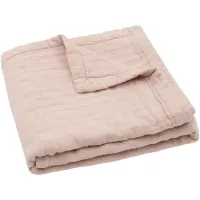 Paturica din muselina Jollein Jacquard Wild Rose, 75x100 cm