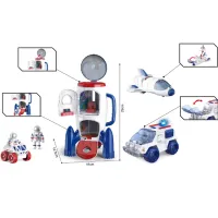 Set de joc „Explorarea spațiului” 3 în 1 (lumină/sunet)