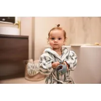 Халат Jollein Stripe Terry Sea Green GOTS (1-2 года)