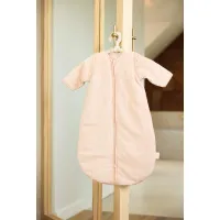 Sac de dormit cu maneci detasabile Jollein Rib Wild Rose, 90 cm foto