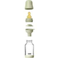 Biberon din sticla anticolici BIBS Sage cu tetina din latex 0+ luni, 120 ml foto