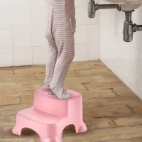 Inaltator cu doua trepte BabyJem Step Stool Roz foto