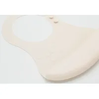 Baveta din silicon BabyJem Ecru