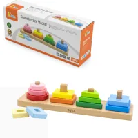 Sorter geometric din lemn "Învățăm despre forme si culori"