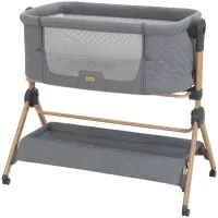 Patut si scaun de masa 2 in 1 KikkaBoo Sleat Me Grey
