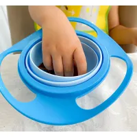 Многофункциональная миска с крышкой и вращением на 360 градусов BabyJem Amazing Bowl Blue