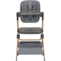 Patut si scaun de masa 2 in 1 KikkaBoo Sleat Me Grey