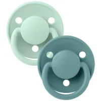 Set 2 suzete rotunde din silicon BIBS De lux Nordic Mint/Island Sea (0-36 luni) foto