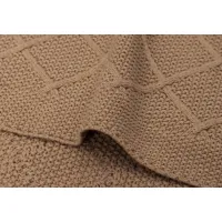 Paturica Jollein Check Knit Biscuit, 100x150 cm