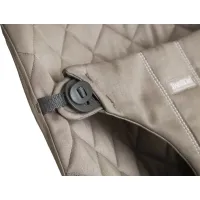 Balansoar BabyBjorn Bliss Sand Grey, Bumbac cu bara de jucarii foto