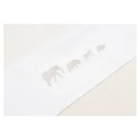 Простыня для кроватки Jollein Animals Nougat, 75x100 см foto