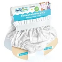 BABYJEM Chilotei antrenament marimea 3 Alb (14-18 kg), 2 buc.