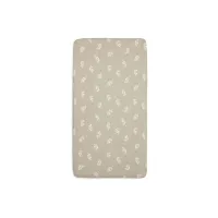 Простыня на резинке Jollein Jersey Twig Olive Green, 120x60 см