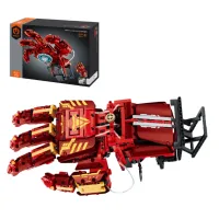 Set de construcție iM Master Mechanical Master „Mănușa Iron Man”, 1099 piese