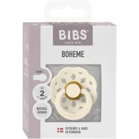 Пустышка круглая латексная BIBS Boheme Ivory (6-18 мес.) - Премиальная упаковка