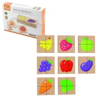 Puzzle-uri magnetice "Fructe" 32 elem.
