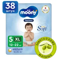 Трусики Moony Extra Soft размер XL (12-22 кг), 38 шт.
