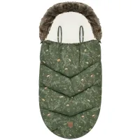 Husa de iarna pentru carucior KikkaBoo Luxury Secret Garden Green