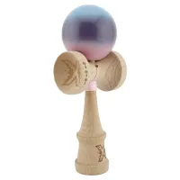 "Kendama Flippy X Original", profesională, 7 х 6 х 18 cm, ața 55 cm,cupe mari, gradient roz-mov