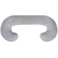Perna pentru maternitate Ceba Baby Physio Duo Jersey Grey Stars, 300 cm