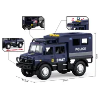 1:16 Jeep de poliție cu inerție (lumini /sunete / ușile se deschid)