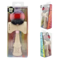 "Kendama Flippy X Original",profesională, 7 х 6 х 18 cm, ața 55 cm,cupe mari, 3-coloră