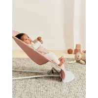 Кресло-шезлонг BabyBjorn Bliss Dusty Pink, хлопок с развивающий игрушкой foto