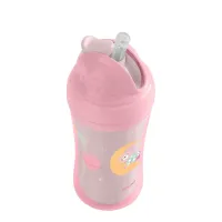 Поильник с трубочкой KikkaBoo Moony me Pink, 220 мл foto
