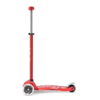 Trotineta Micro Maxi Deluxe LED Red foto