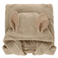 Prosop Poncho cu gluga si urechiuse BIBS Kangaroo Vanilla foto