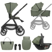 Коляска 3 в 1 KikkaBoo Modena Army Green foto
