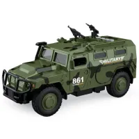 1:16 Инерционный "Военный броневик" (свет / звук / открывающиеся двери)