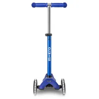 Trotineta Micro Mini Deluxe LED Blue White foto