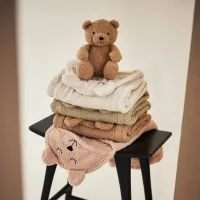 Пеленальное одеяло Jollein Медвежонок Boucle Oatmeal foto