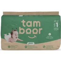 ЭКО подгузники Tamboor Green Newborn, размер 1 (2–5 кг), 41 шт.