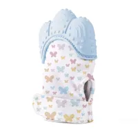 Manusa bebelusi pentru dentitie BabyJem Scratch Gloves Albastra