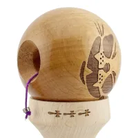 «Kendama Super Sticky X Original», rulment metalic, ața 62/65 cm, King size 7.5 x 6 x 18 cm, motan nebun