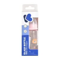 Стеклянная бутылочка KikkaBoo Savanna Pink, 120 мл foto