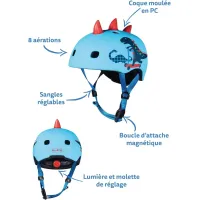 Защитный шлем Micro PC 3D Scootersaurus S foto