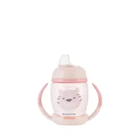 Поильник с мягким носиком и ручками KikkaBoo Happy Face Pink, 200 мл foto