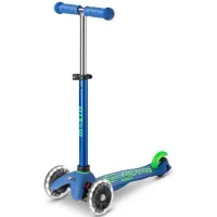 Trotineta Micro Mini Deluxe LED Crystal Blue foto