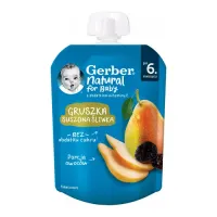 gerber Пюре «Груша-чернослив» 80 гр. (6 м +)
