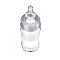 lovi 74/204girl Стеклянная бутылочка baby shower 250 мл. (3 м+)