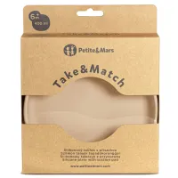 Farfurie din silicon cu ventuza Petite&Mars Take&Match Intense Ochre foto